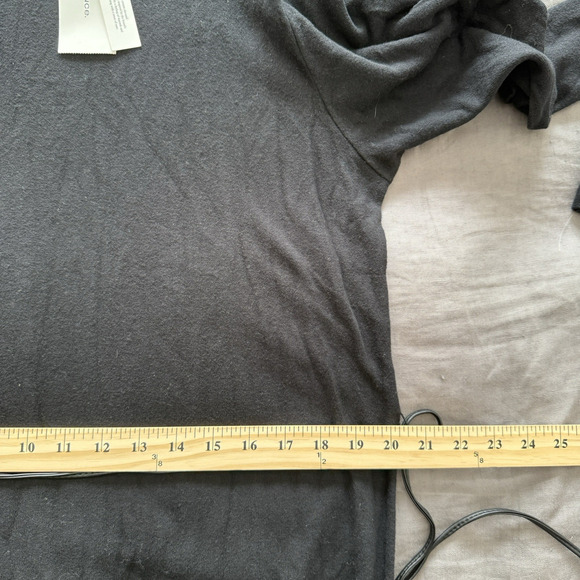 Vince Sweater Dress Long Sleeve Maxi Black Size XXL $295 Retail - Picture 6 of 9